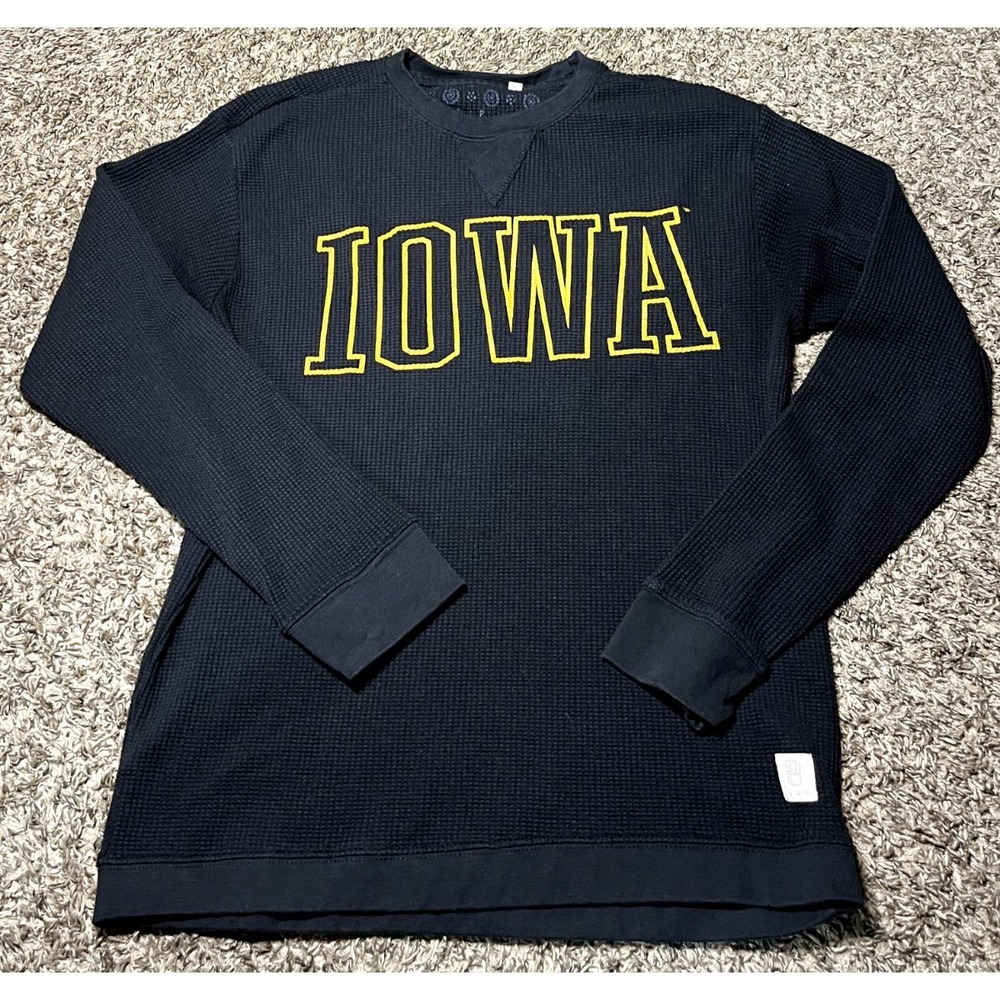 NEW Iowa Hawkeyes Pressbox Long Sleeve Crewneck Sweater (Men's Small)